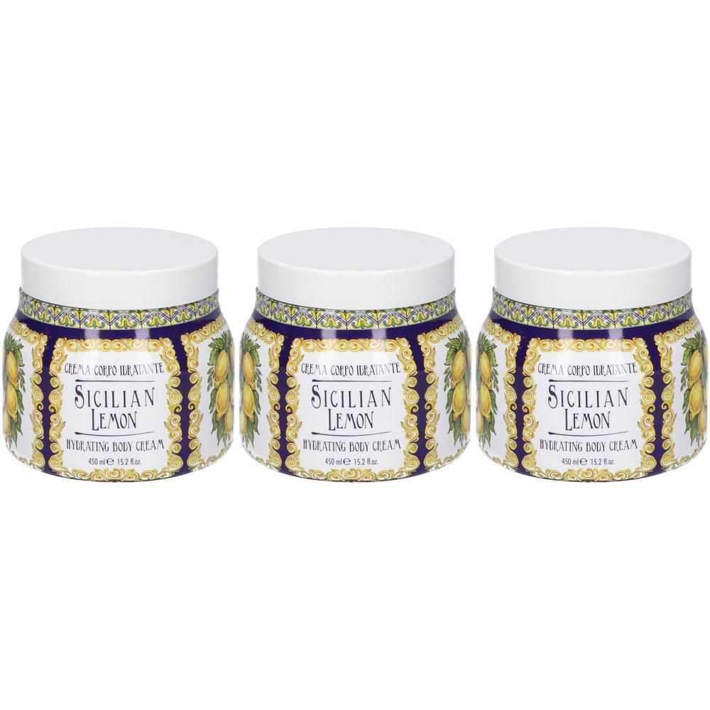Le Maioliche Crema Corpo Linea Limone di Sicilia 3x450 ml