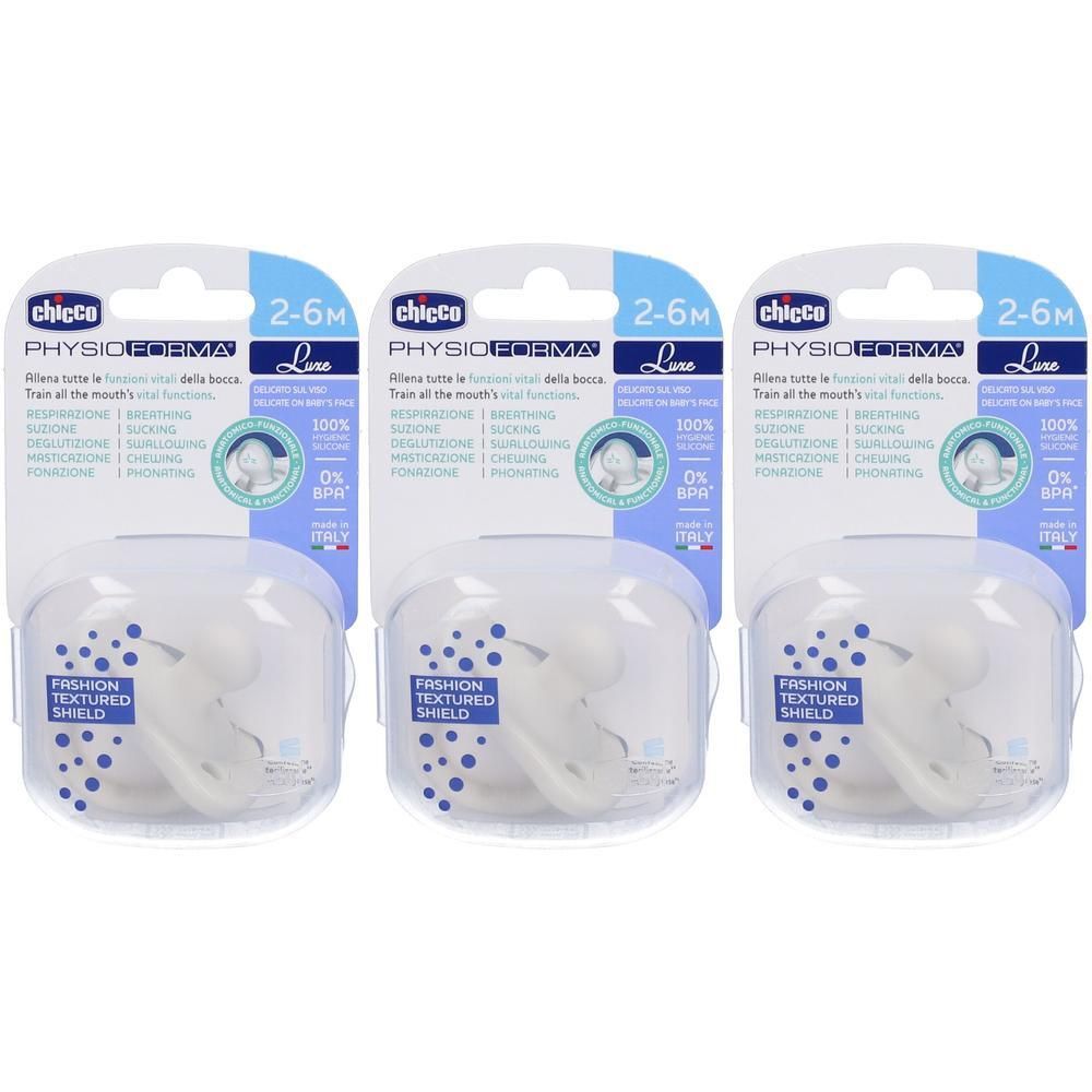 Chicco Gommottino Luxe 2-6m Unisex 3x1 St