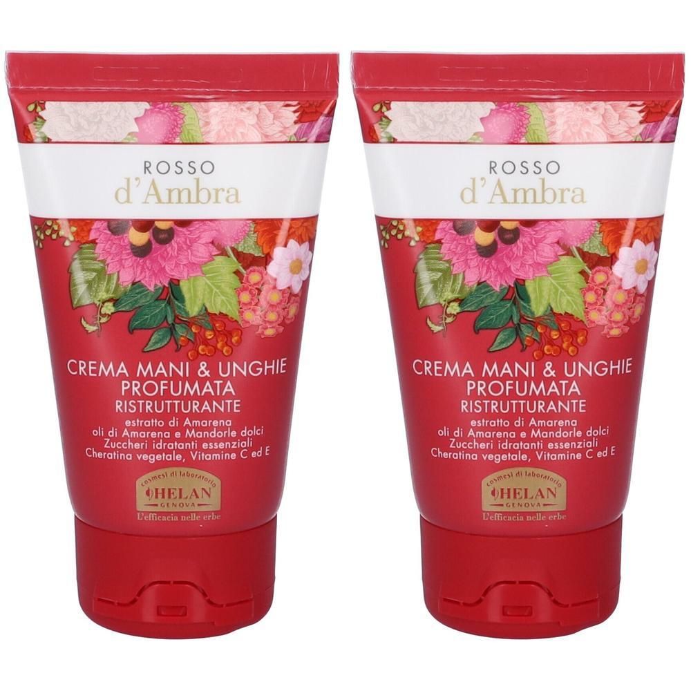 Helan Rosso D'Ambra Crema Mani & Unghie Profumata 2x50 ml