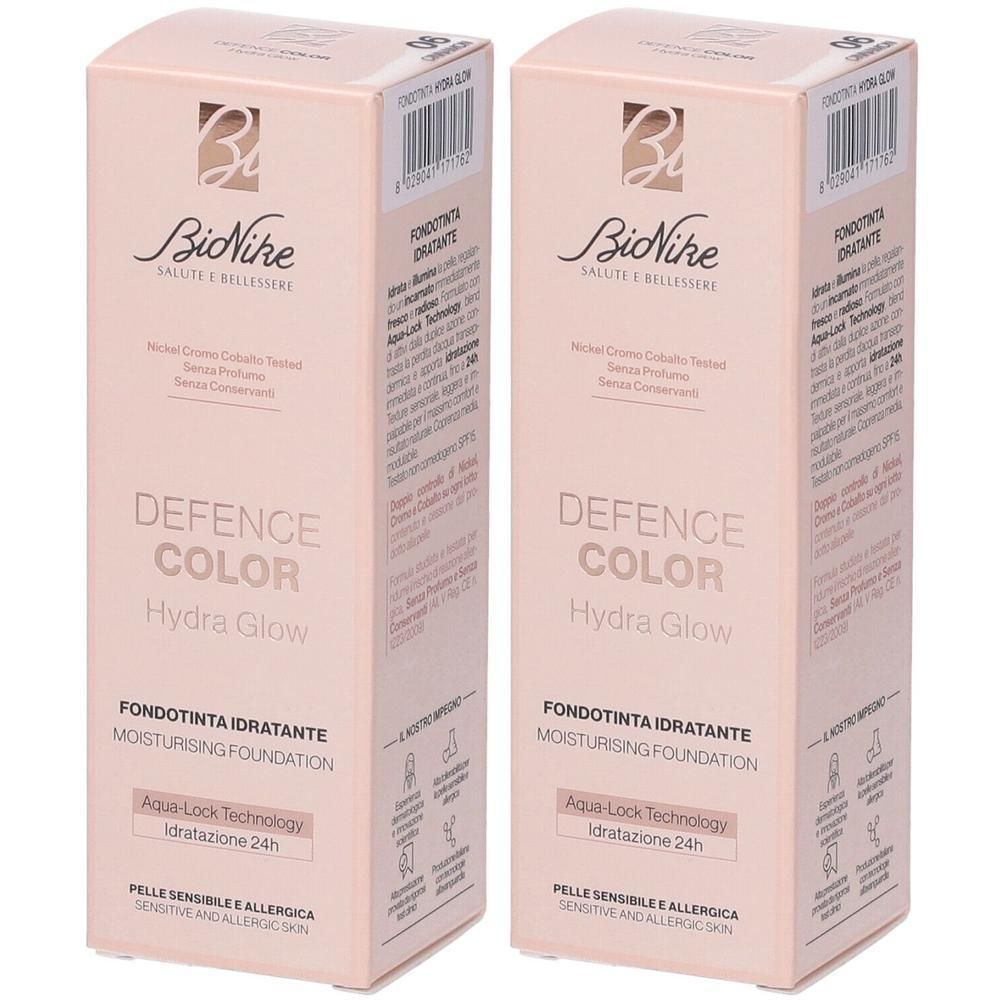 Bionike Defence Color Hydra Glow Fondotinta Idratante 06 Cinnamon 2x30