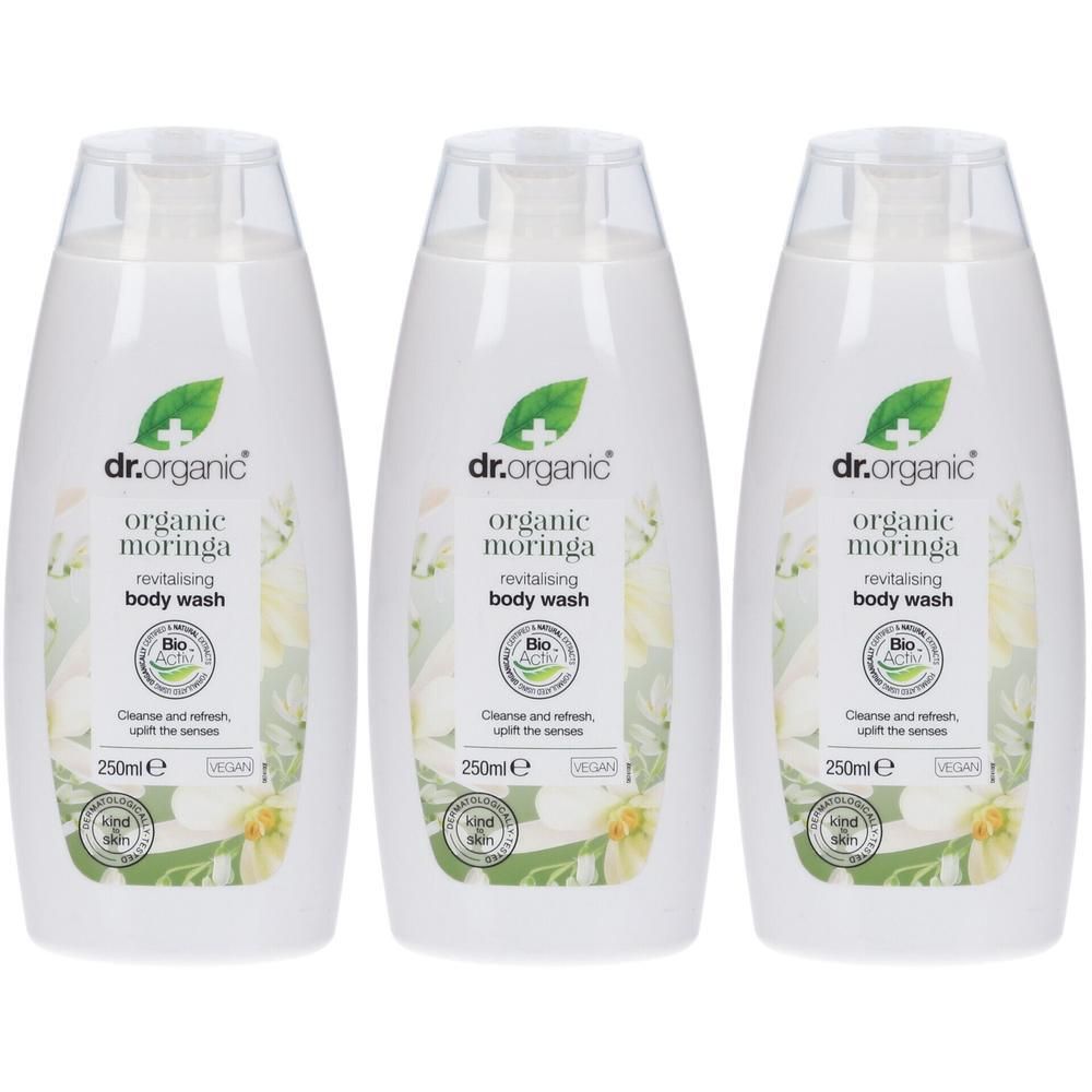 Dr. Organic® Organic Moringa Bagnodoccia 3x250 ml