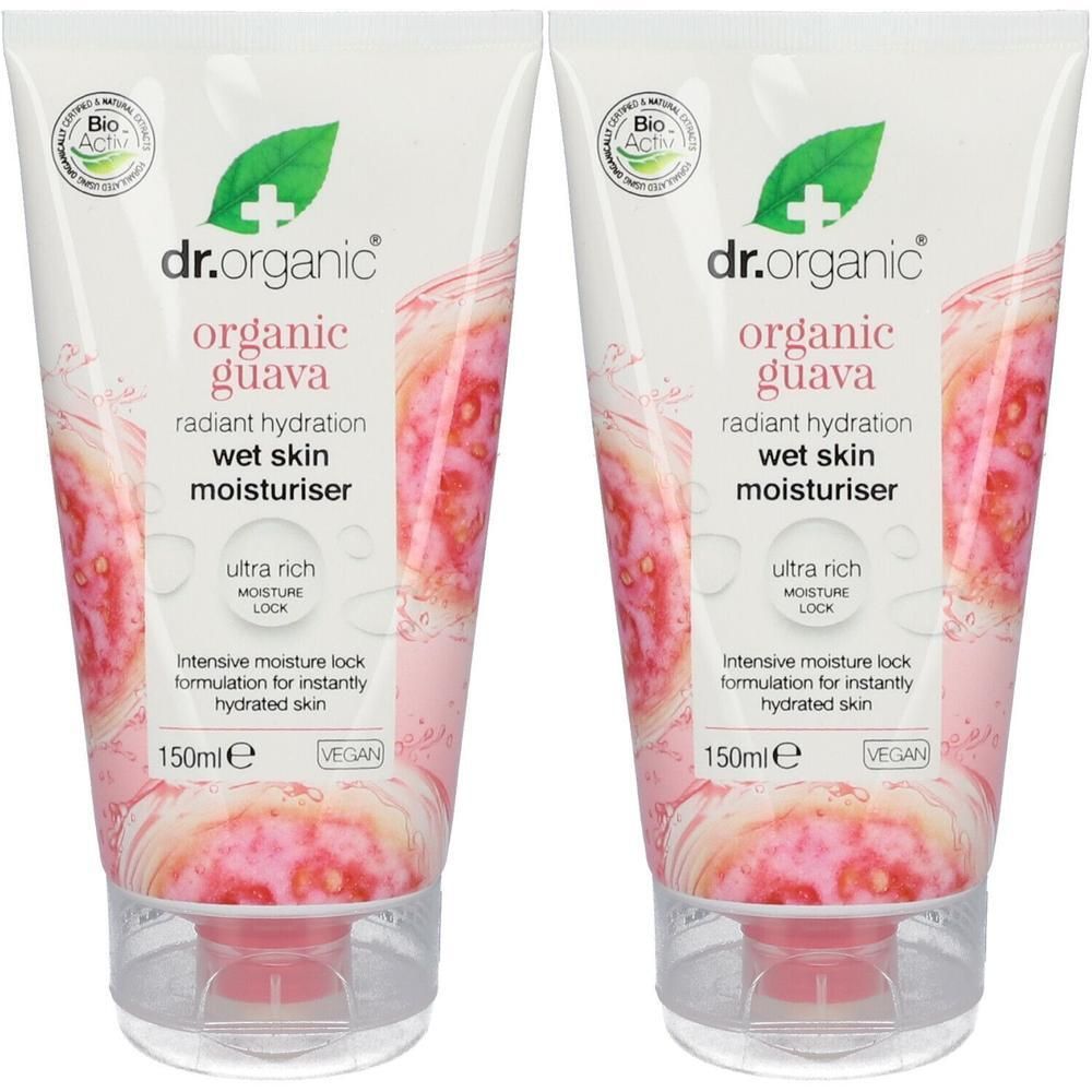 Dr. Organic® Guava Wet Skin Moisturiser 2x150 ml Crema
