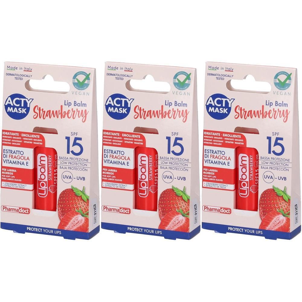 Pharmadoct Burro Cacao Fragola SPF15 3x1 St