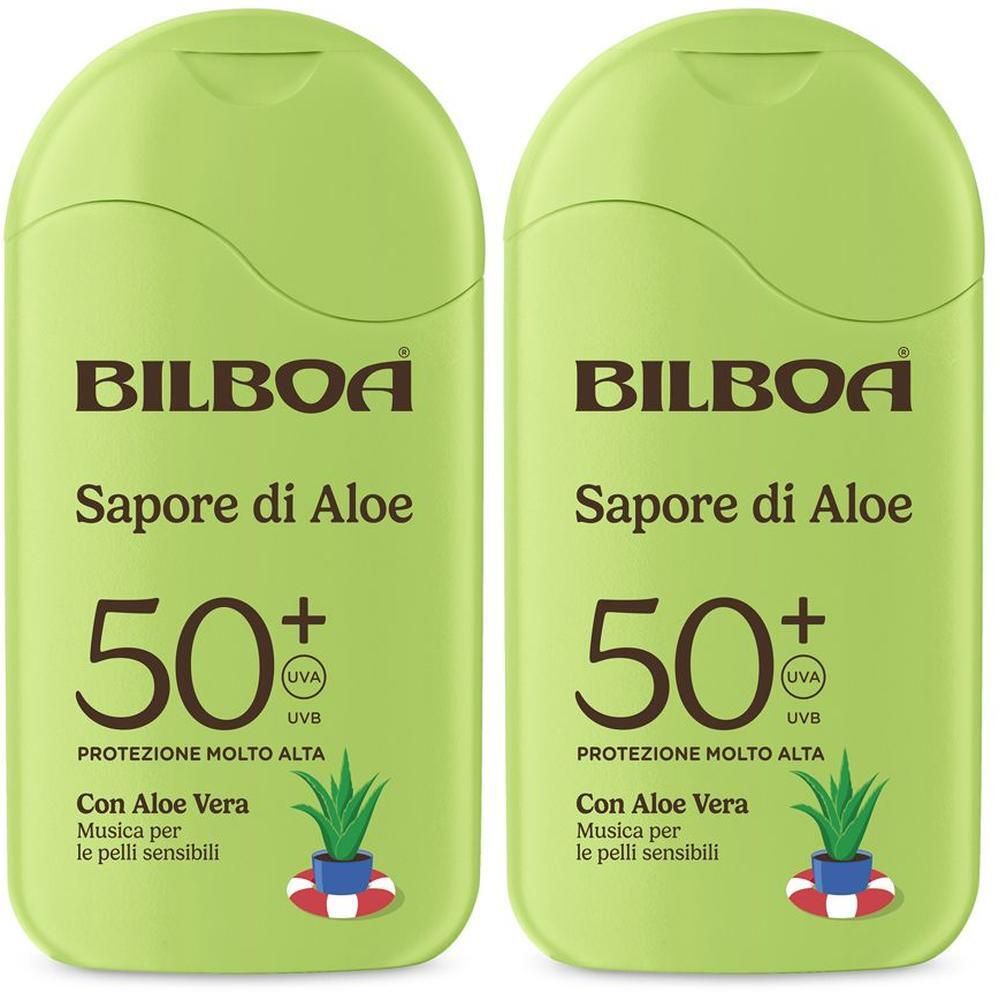 Bilboa Sapore di Aloe Latte Solare SPF 50+ con aloe vera 2x200 ml