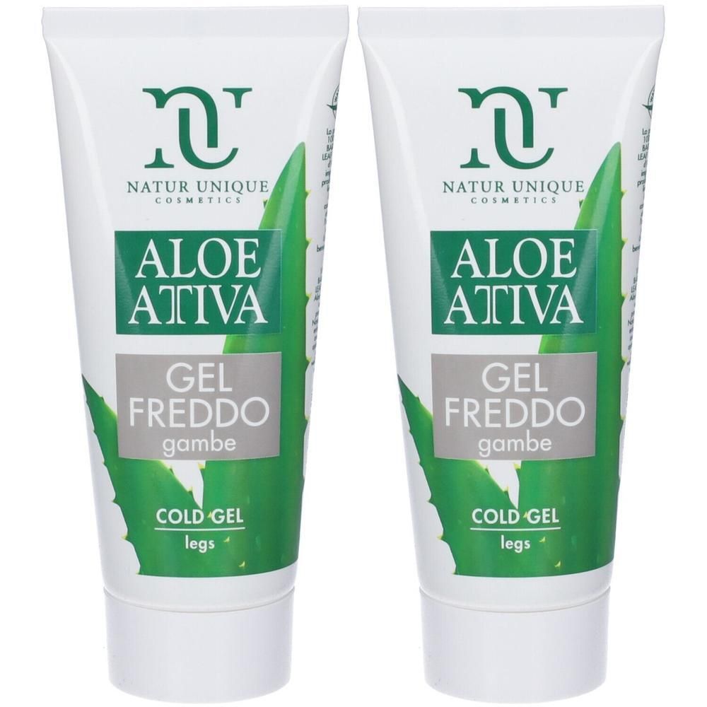 Nature Unique Cosmetics Aloe Attiva Gel Freddo Gambe 2x100 ml