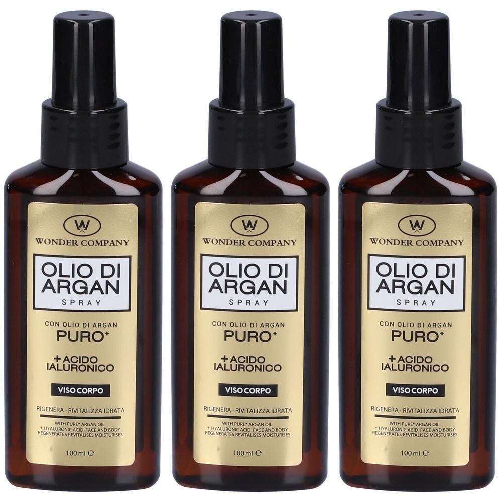 Wonder Olio D'Argan Spray Viso Corpo Capelli 3x100 ml