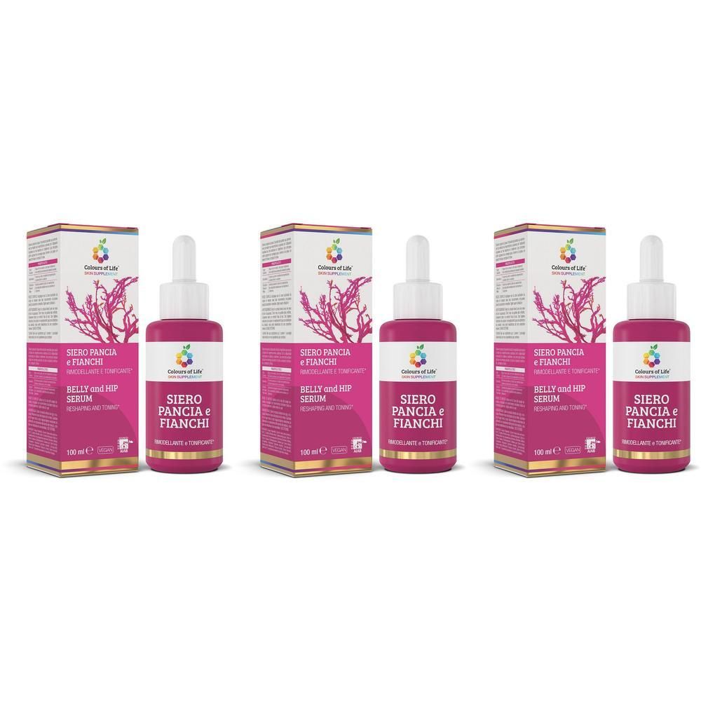 Colours Of Life Siero Pancia e Fianchi 3x100 ml Soluzione
