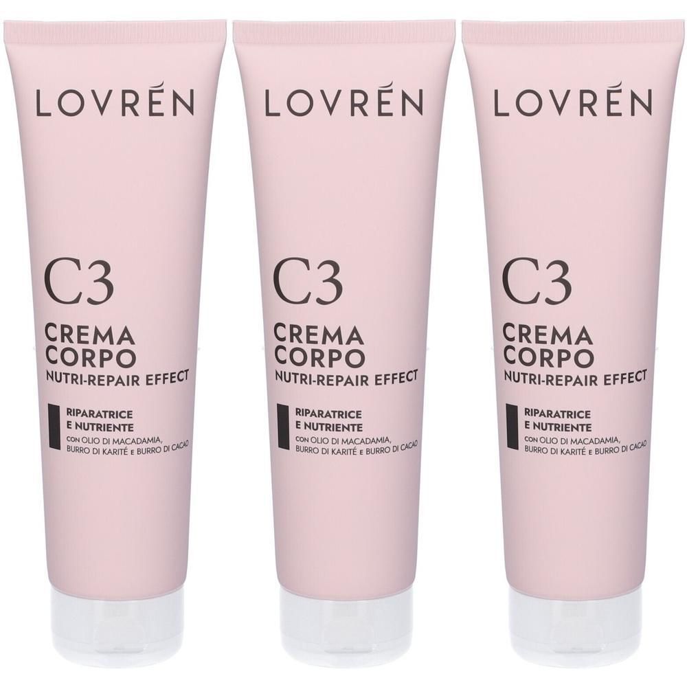 Lovren Crema Corpo Riparatrice Nutriente 3x150 ml