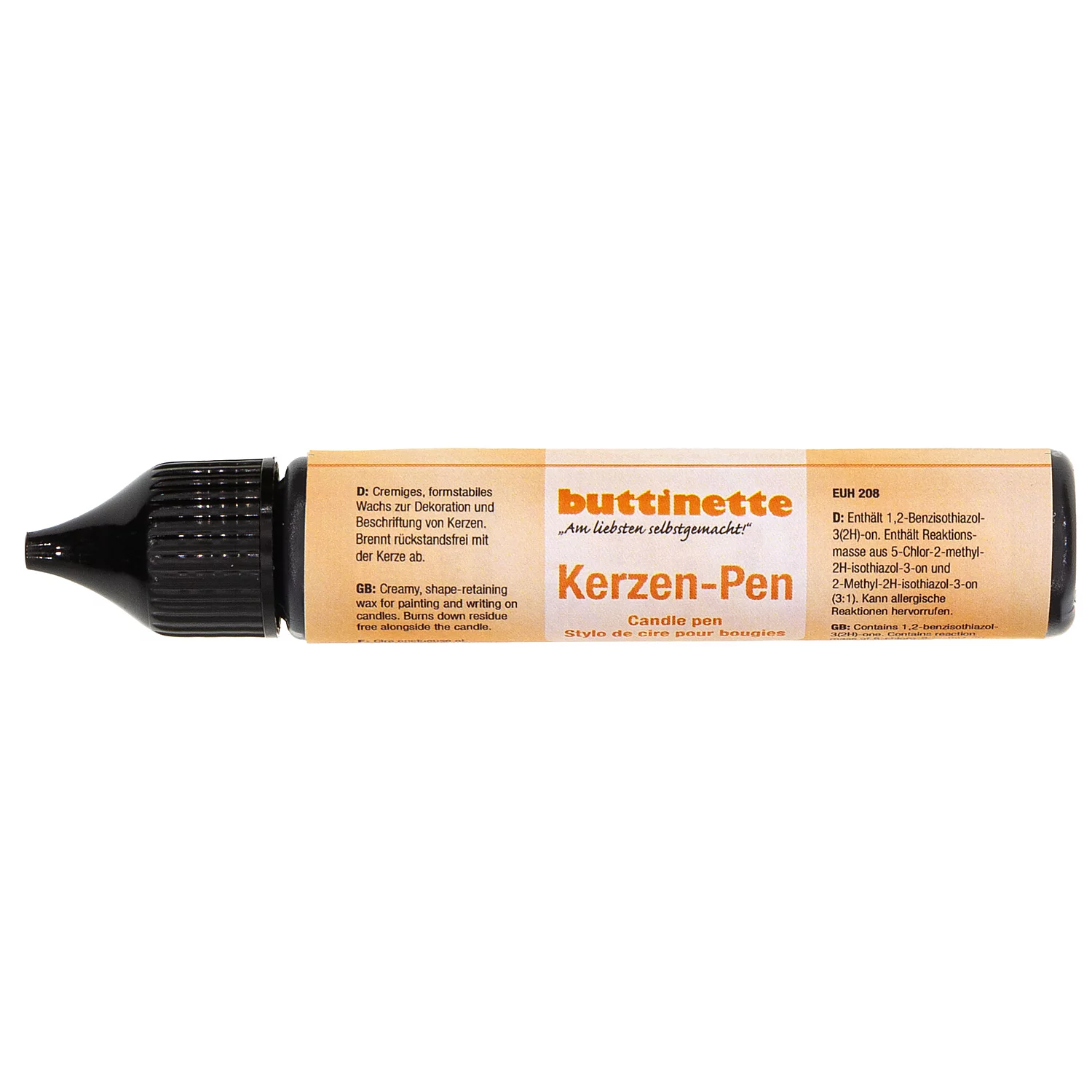 buttinette Kerzen-Pen, schwarz, 30 ml