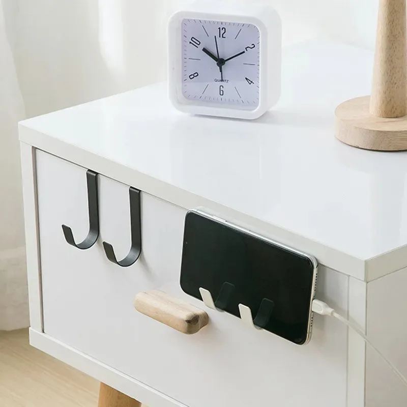 Multifunktionale Haken Küchenschrank-Türhaken Hängeregal Kleider- Mantel- Hut- Handtuchhalter Aufbewahrungshaken Badezimmer-Accessoires