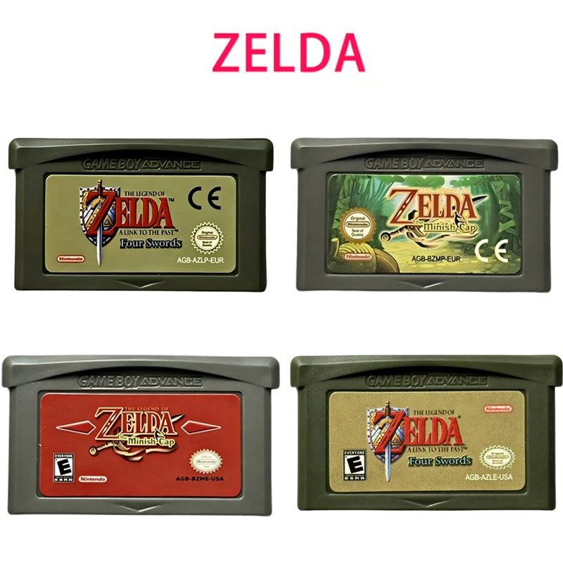 2026 @@2HOT SALE GBA Game Cartridge 32 Bit Video Game Console Game Card Link To The Past Awakening DX Minish Cap@@