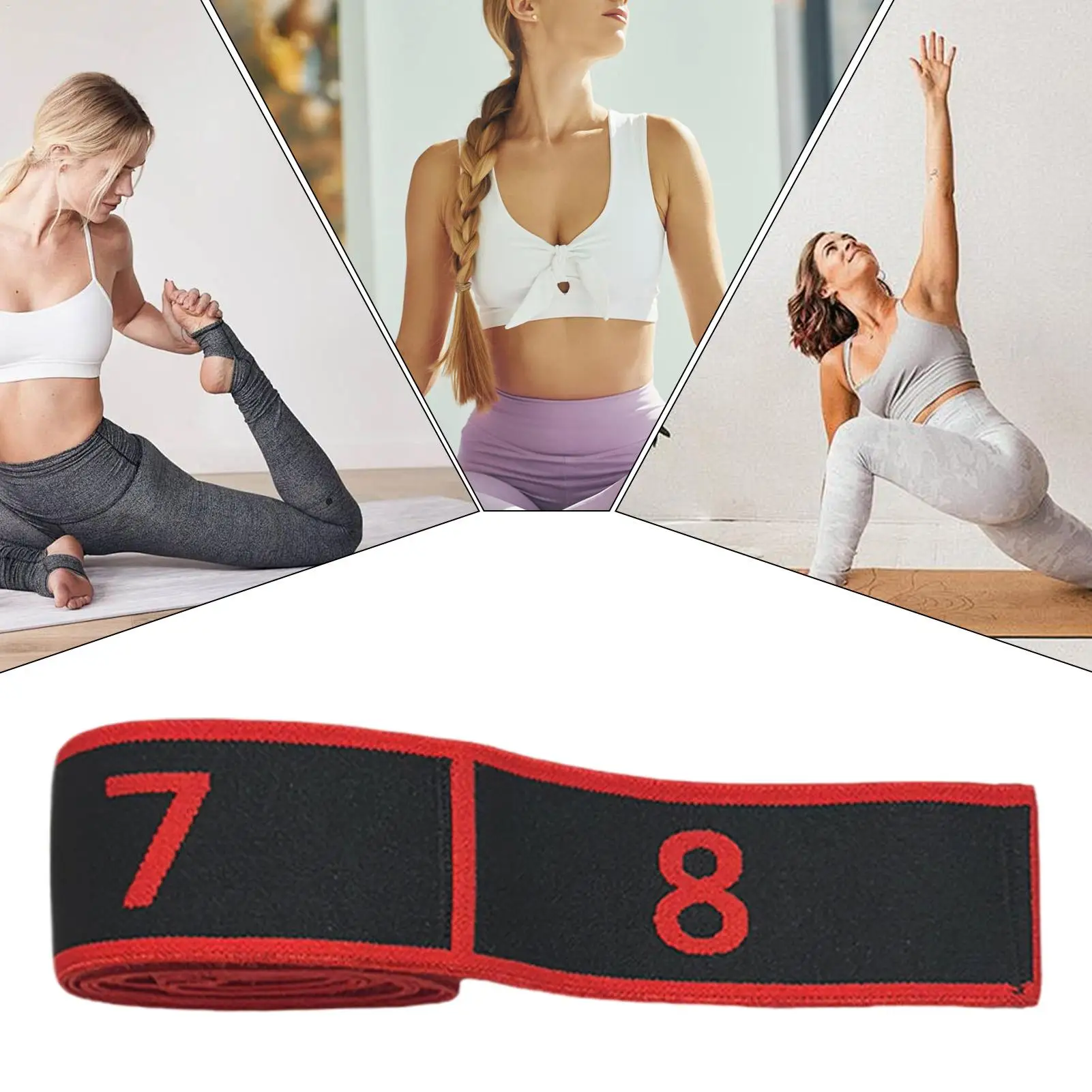 Bande de Résistance Numérotée pour Fitness et Yoga, Bande d