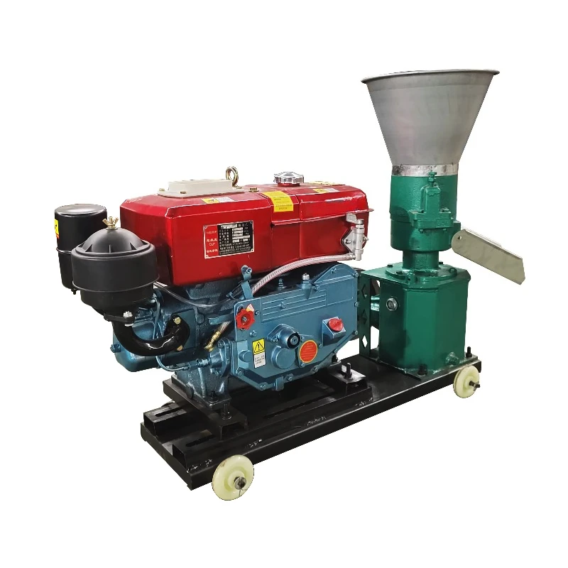 Machine de traitement des aliments pour animaux à haute productivité, moteur diesel 200 kg/h, granulateur d'aliments pour bétail, granulateur d'aliments pour volailles