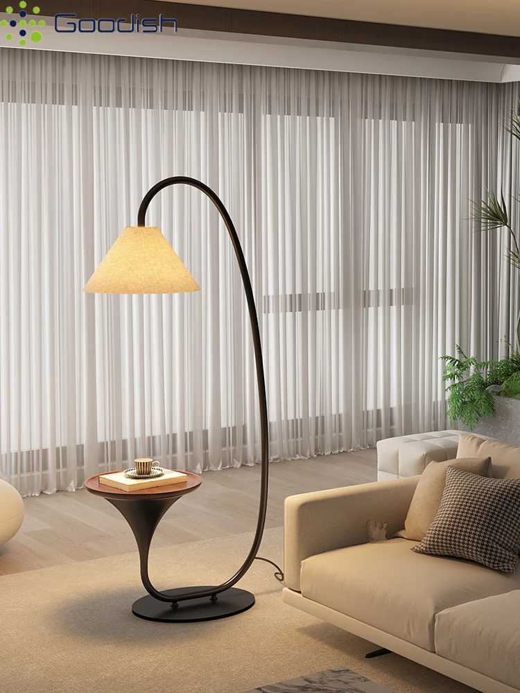 Japanische Wabi-Sabi Retro-Kunst Kreative Stoff-Stehlampe LED-Bodenlampe für Schlafzimmer Heimdekoration Kronleuchter