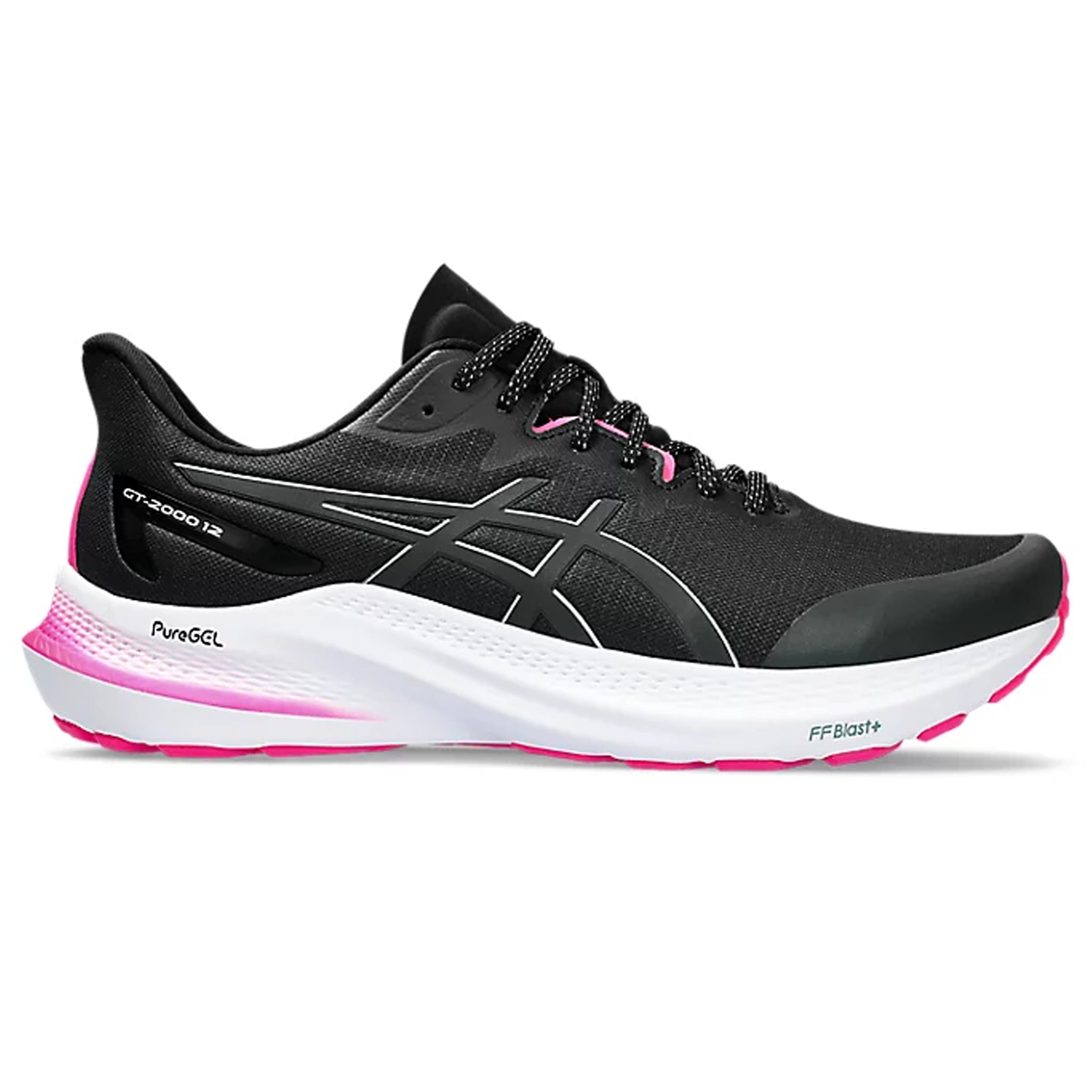 Asics GT-2000 12 Lite-Show Herren Schwarz Lauf Schuhe