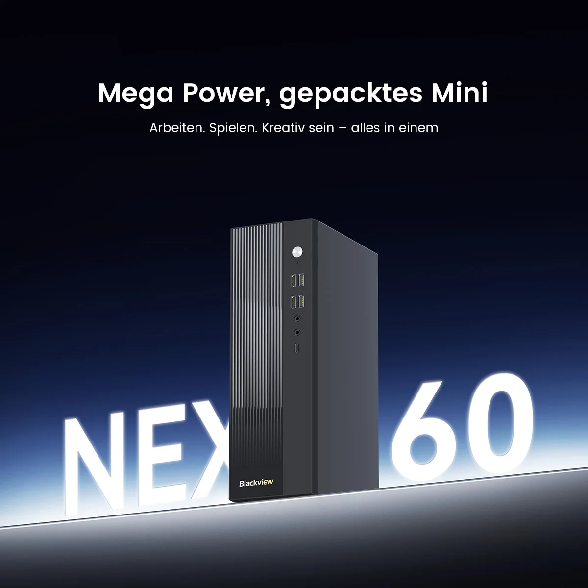 Blackview NEX 60 Mini-PC mit Windows 11 Pro, Intel Core™ 5 Prozessor 210H 8 Kerne 12 Threads, 16GB DDR4 512GB PCIe 4.0 M.2 SSD Mini-Desktop-PC, Dual 4K Display, Rechner für Home Office & Business,