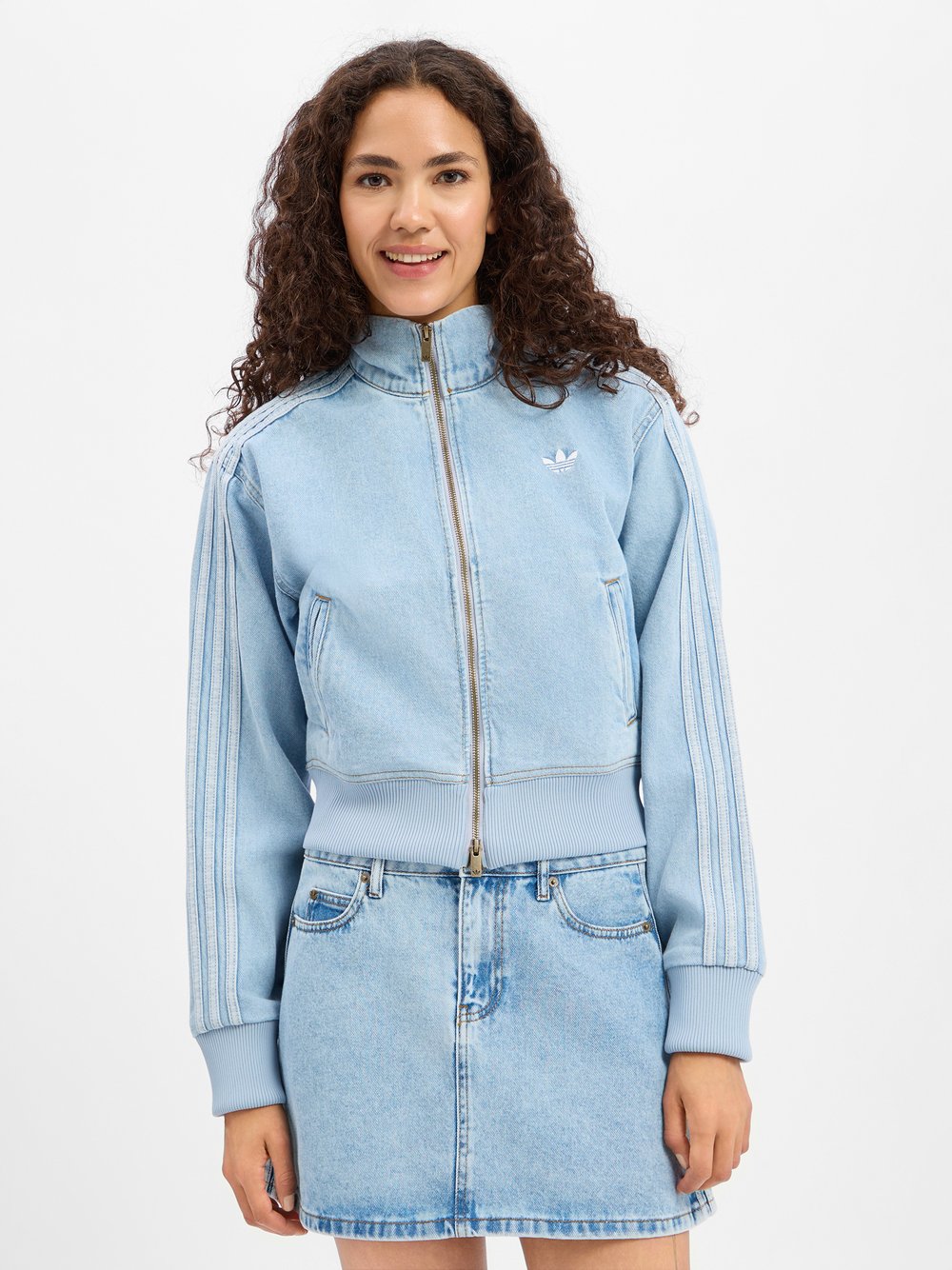 adidas Originals Jeansjacke Damen hellblau, S