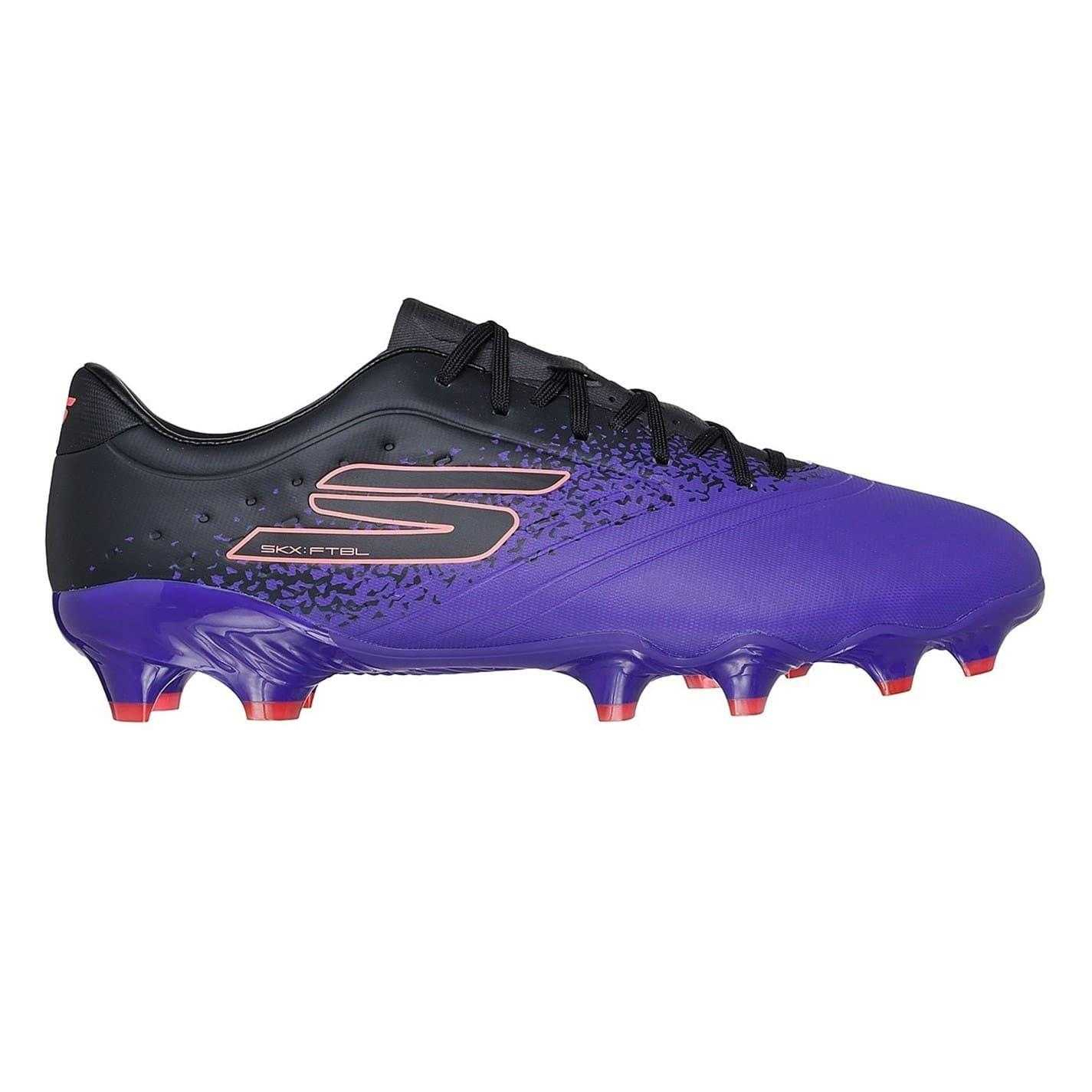 Skechers - Fußballschuhe mit festem Boden für Herren/Damen Unisex (Violett/Schwarz)