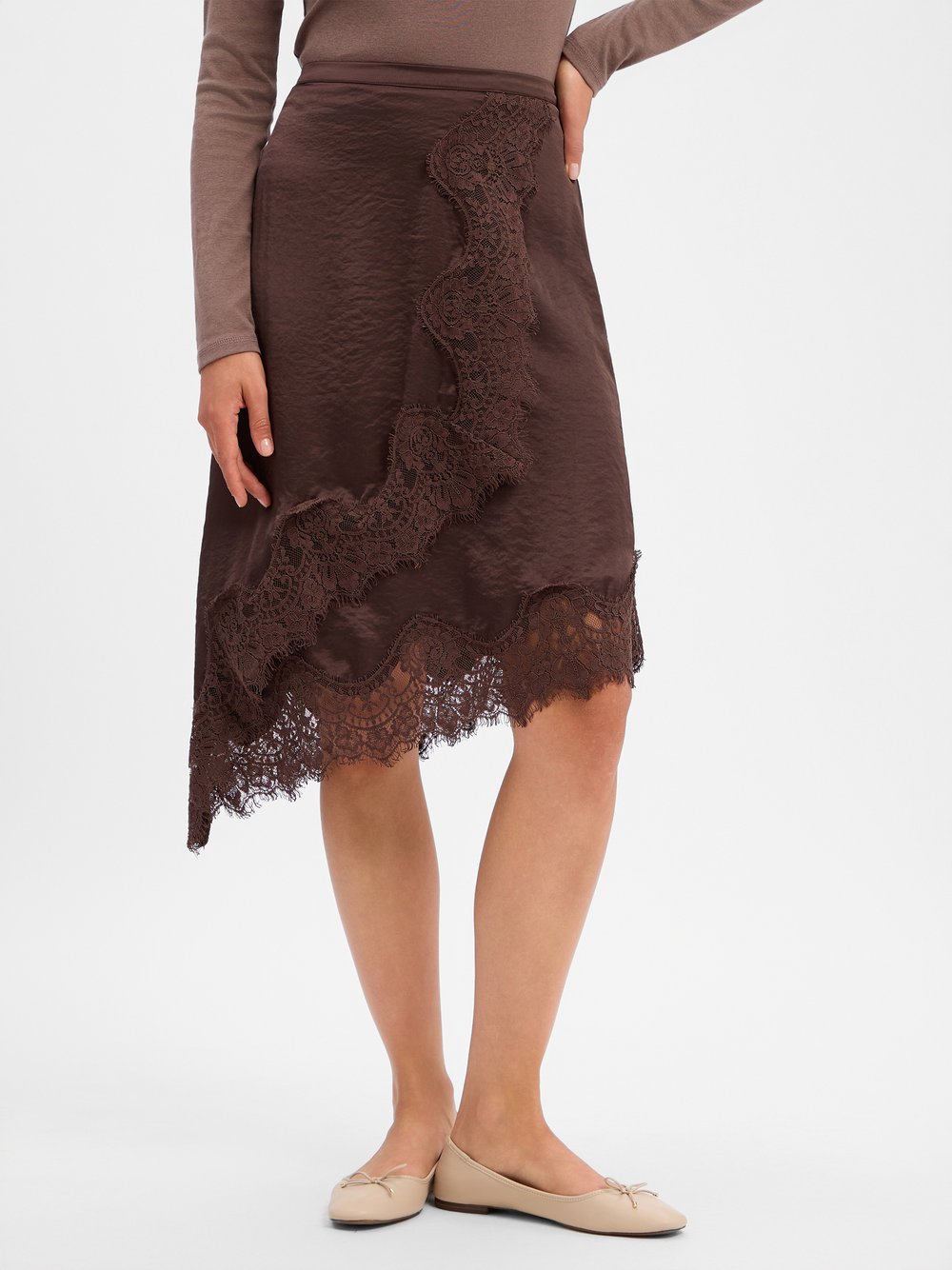 mbyM Wickelrock Damen schoko, S