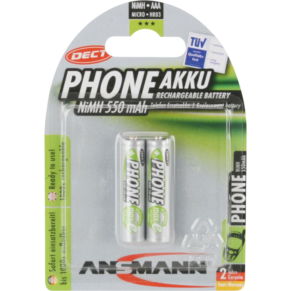 ansmann phone aaa 550 mah