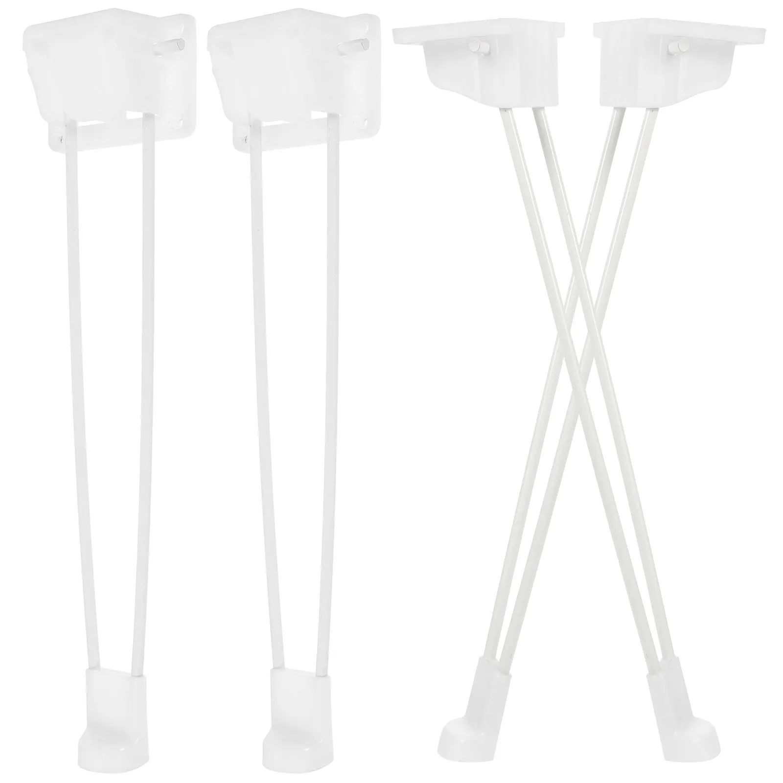 4 Stück robuste, klappbare Tischbeine aus Metall, Haarnadel-Design, geeignet für Couchtisch, Schreibtisch, Möbel, Reparatur, Hardware-Zubehör
