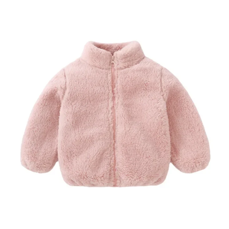 Pull en laine réversible pour enfants de 0 à 5 ans, veste polaire, vêtements thermiques pour bébés, vêtements d