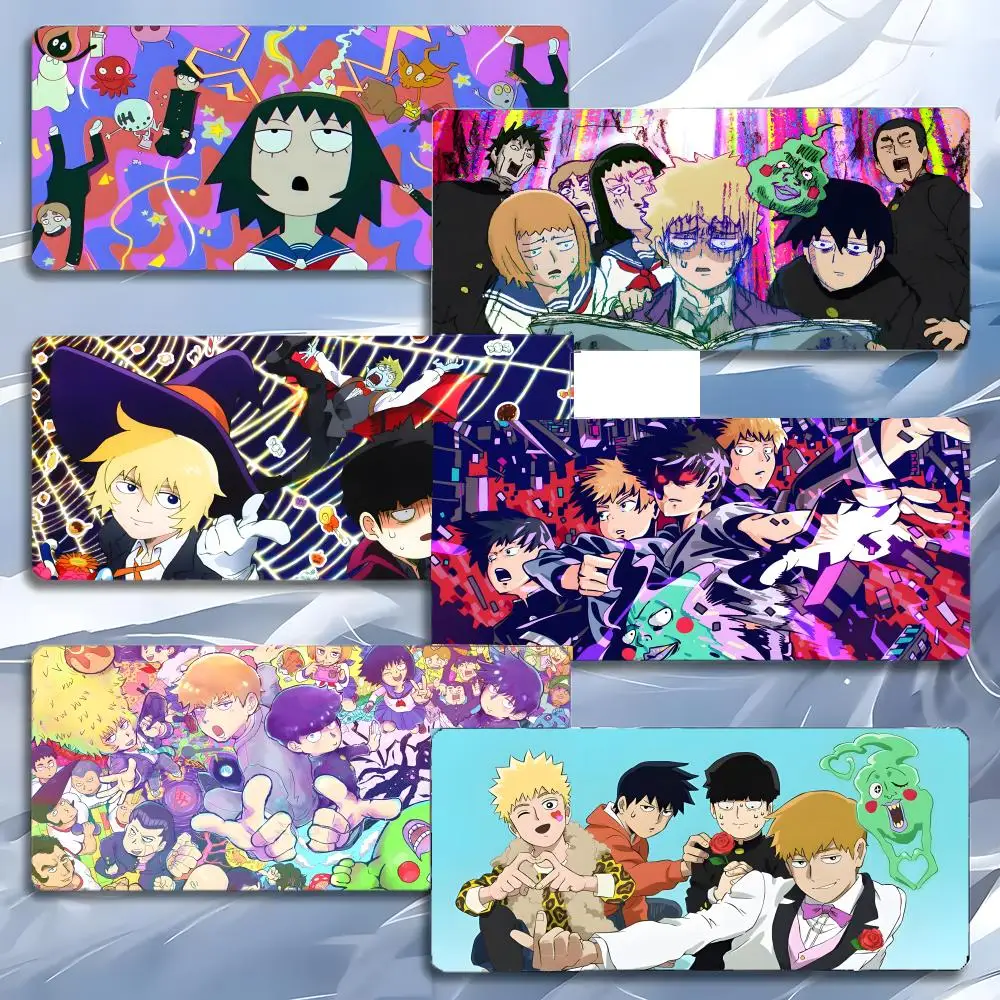 Anime Superpower M-Mob Psycho 100 Mauspad, großes Gaming-Mauspad mit LockEdge, verdickte PC-Tisch-Schreibtischunterlage