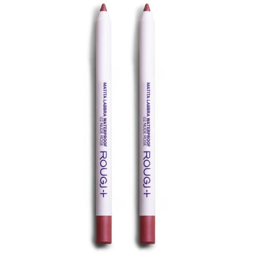 Rougj Matita Labbra Waterproof 02 - Nude Rose 2x1 pz Make up