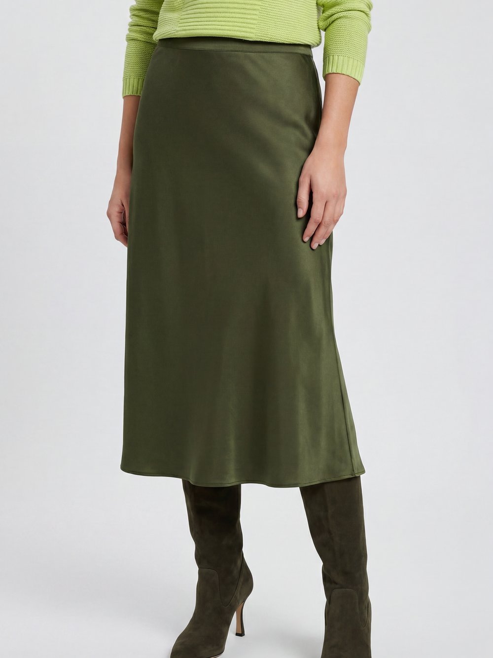 Olsen Satinrock Damen schilf, 38