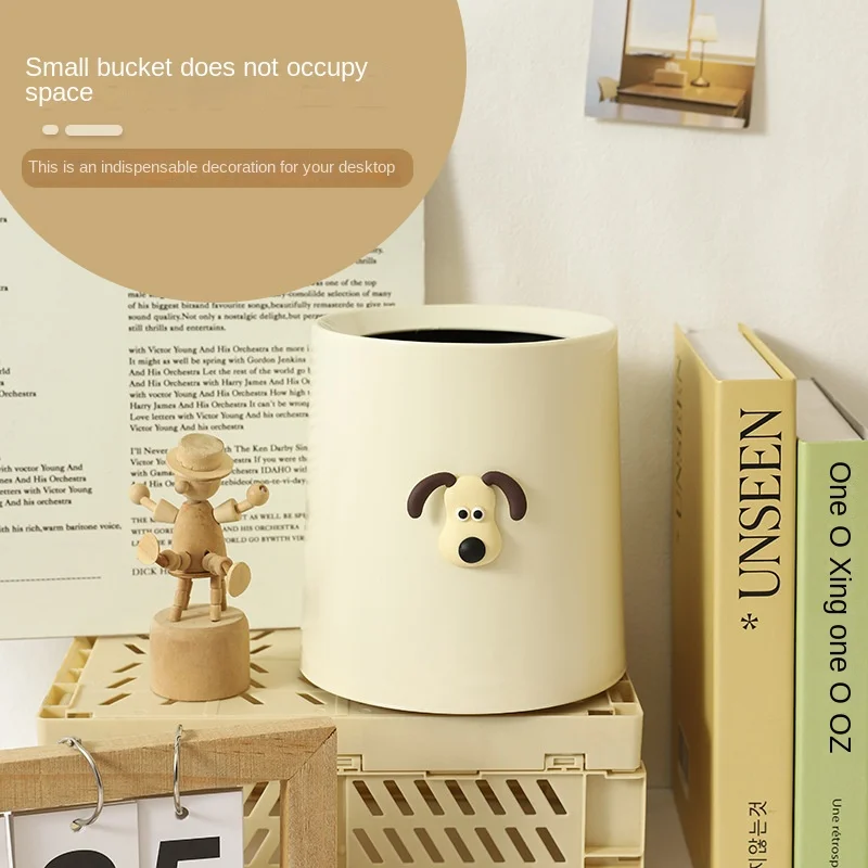 Mini-Mülleimer, Desktop-Mülleimer, kleiner Mülleimer, Rohr mit Abdeckung, Schlafzimmer-Mülleimer, Mülleimer, Reinigen, Arbeitsplatz, Aufbewahrung, Zuhause, Box, Schreibtisch