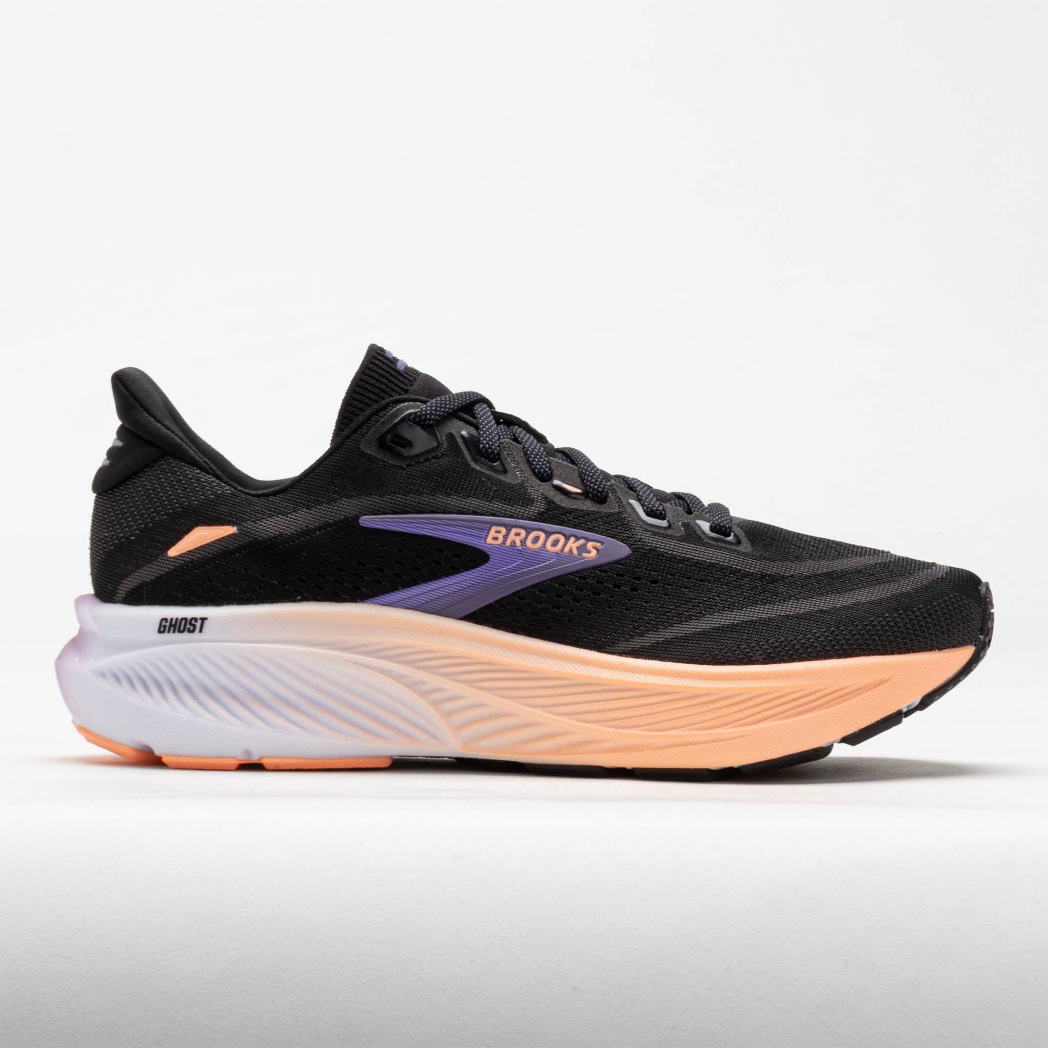 Brooks Ghost 18 Women's Running Shoes Black/Mulled Grape/Peach