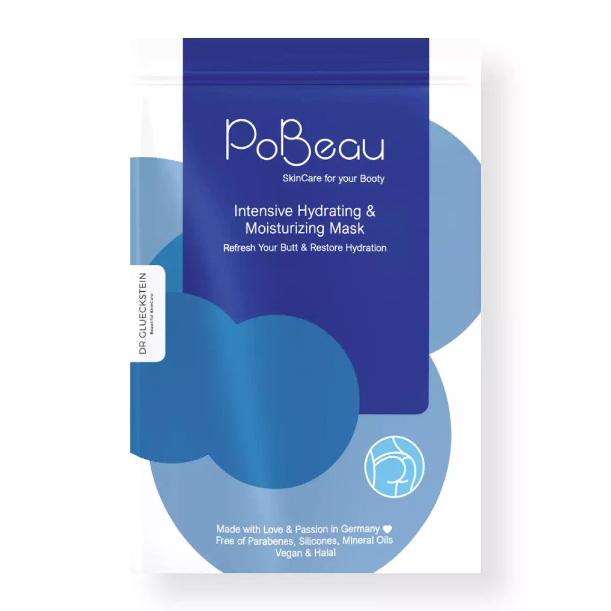 Pobeau Maschera Glutei Idratante e Nutriente Intensiva 12 ml