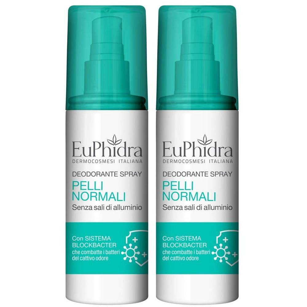 Euphidra Deo Spray Pelli Normali 100 Ml 2x100 ml