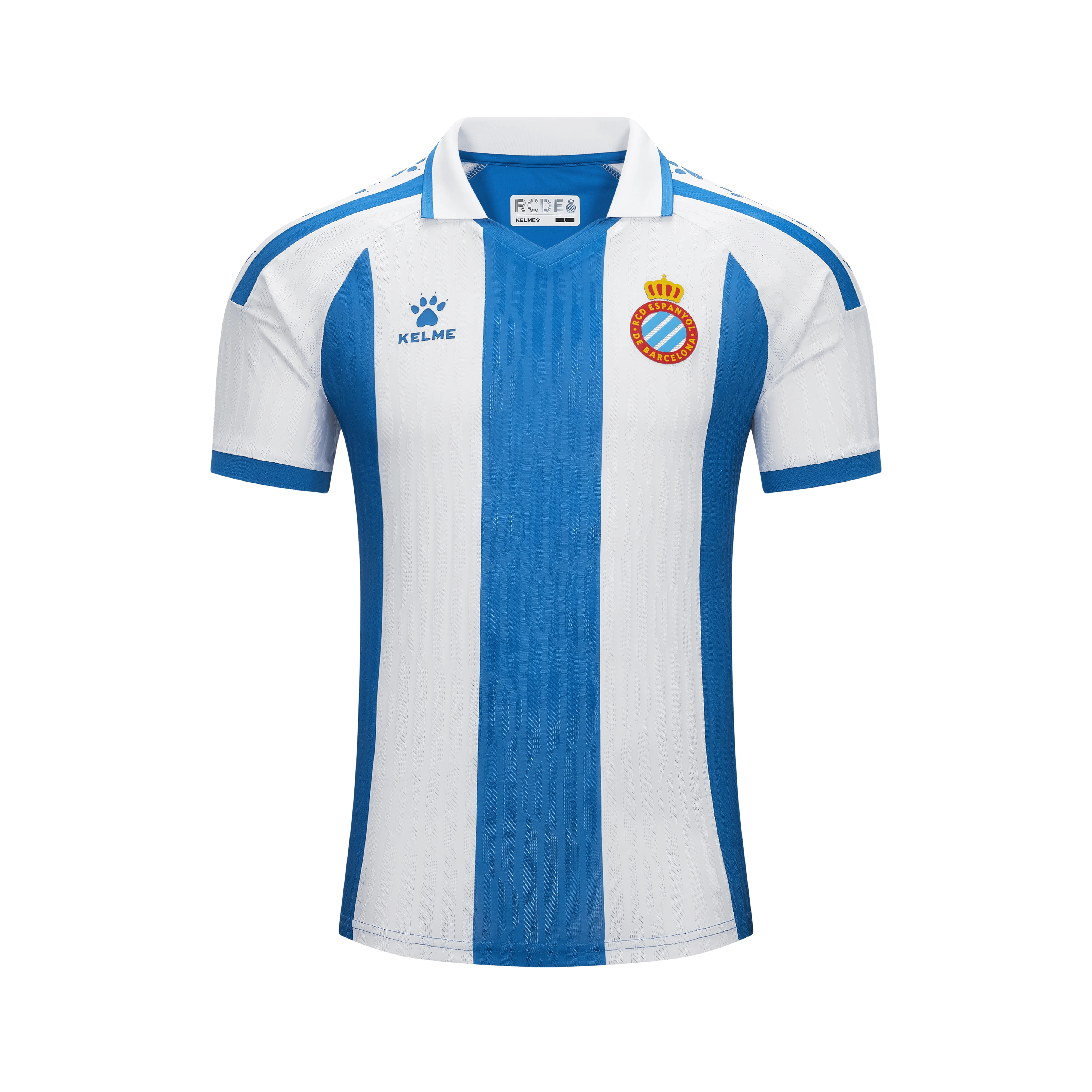Maillot domicile KELME Espanyol saison 2025/26 Wu Lei 2026 Nouvelle Arrivée Maillot de football homme à manches courtes Tenue de football