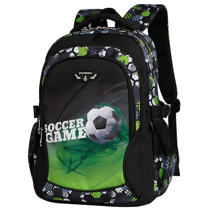 Nouveaux sacs d'école orthopédiques pour garçons, sacs à dos à motif de Football, cartables pour enfants, sac d'école à bandoulière pour enfants