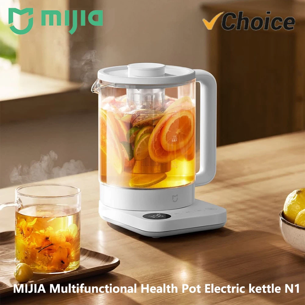 NOUVEAU MIJIA Pot de santé multifonctionnel Bouilloire électrique N1 Appareils électroménagers 800W Acier inoxydable 304 Préservation de la chaleur -CN