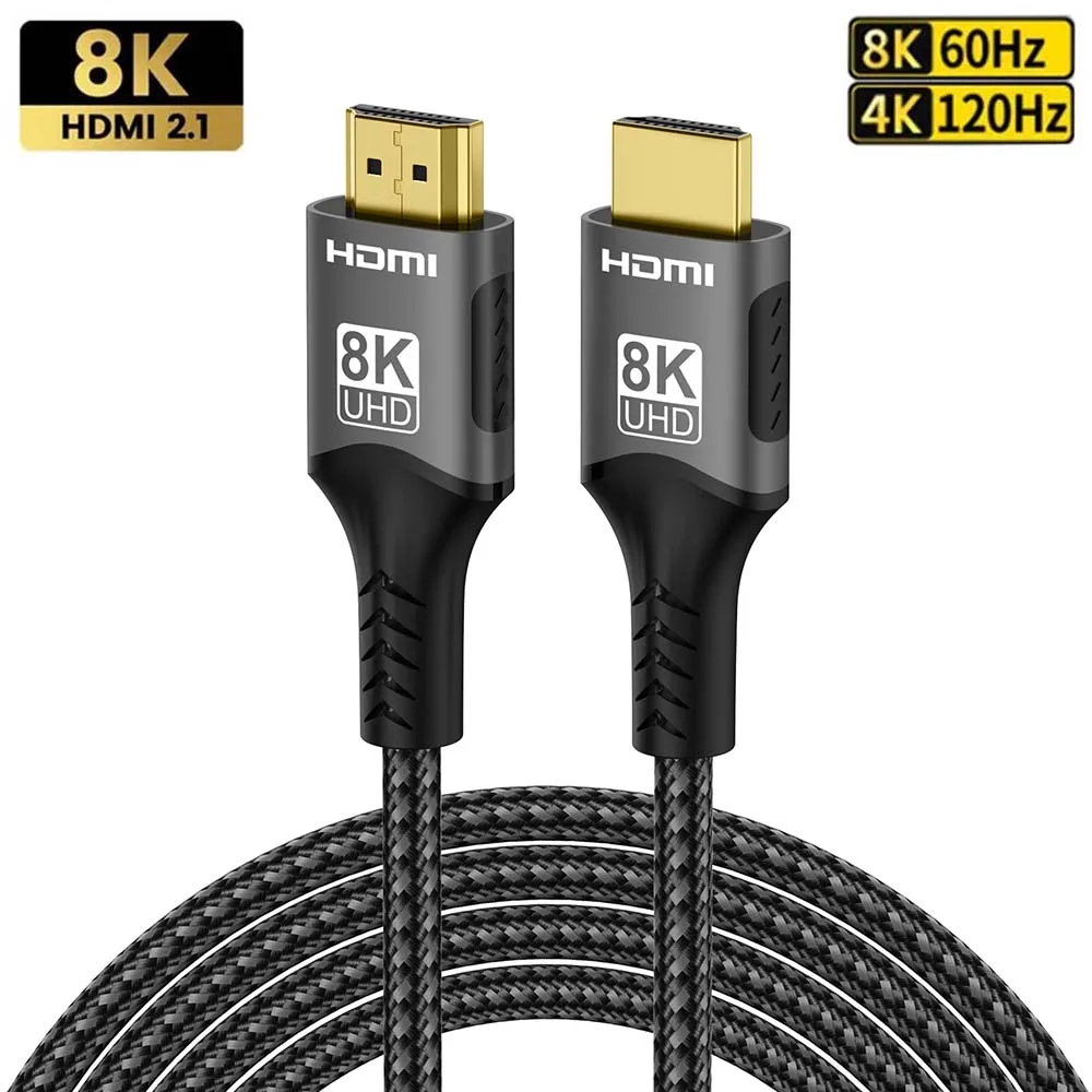 8K HDMI Cable High Speed 48Gbps HDMI 2.1 hdmi to hdmi high definition video Cable 1m 2m 3m 5m for HDTV Monitor PS4/PS5 Xbox