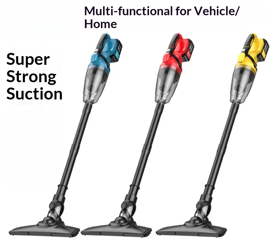 Handheld Large Suction Wireless Lithium Battery Leaf Vacuum Machine Multi-Functional Vehicle-Mounted Household Dust Collector