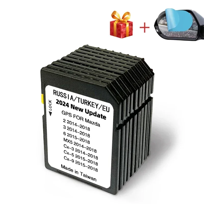 16GB Full EU Russia Turkey Ukraine Maps for Mazda 2/3/6/CX3/CX5/CX9/MX5 Vehicle Sat Nav SD Card Naviation GPS Upgrade Software