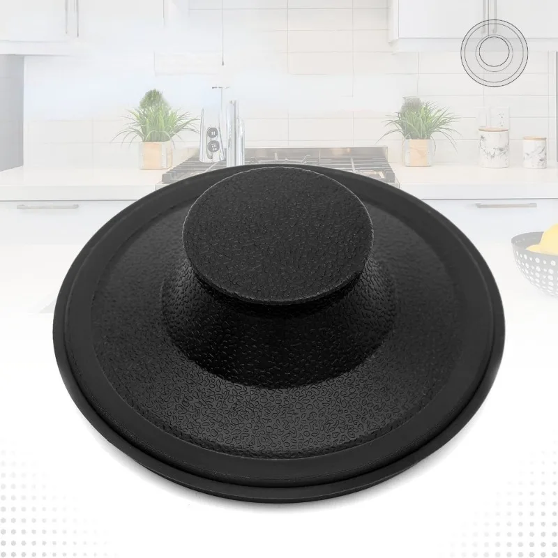 1pc/2pcs Kitchen Sink Stopper Black Plastic Sink Plug Drain Stopper Replacement Garbage Disposal Stopper Kitchen Sink Drain