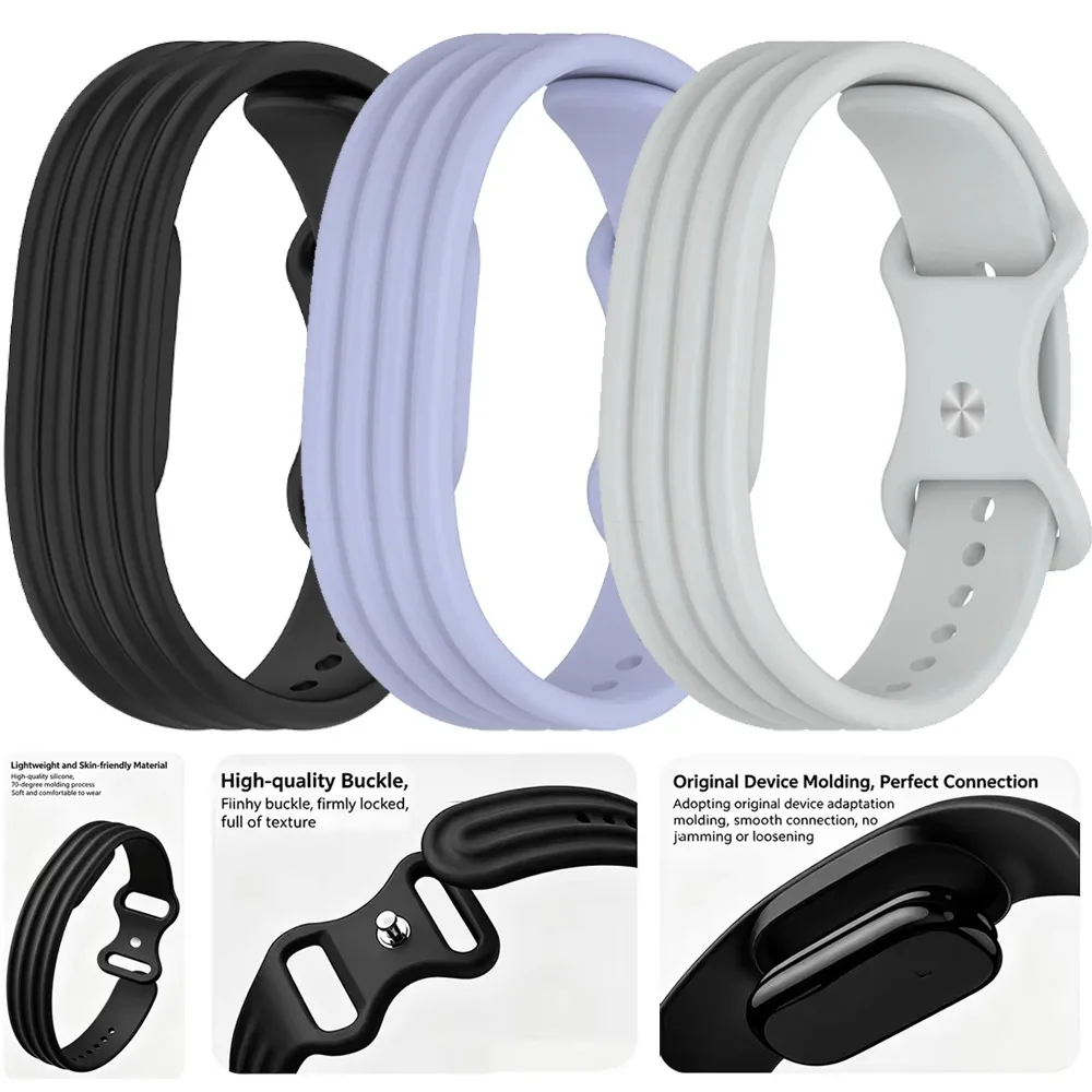 Official 1:1 Silicone Band for Google Fitbit Air Accessories Soft Comfortable Bracelet Wristband for Fitbit Air Fitnes Tracker