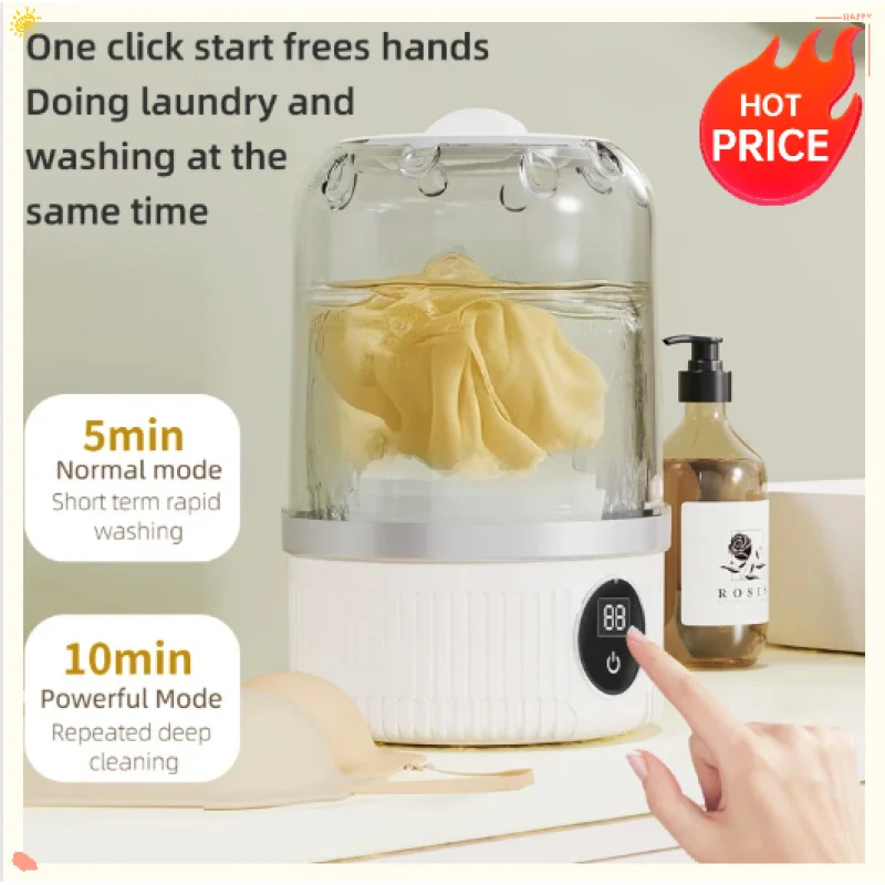 Mini Household Electric Washing Cup Underwear Socks Small Wireless Charging Washing Machine Pet clothes washing machine