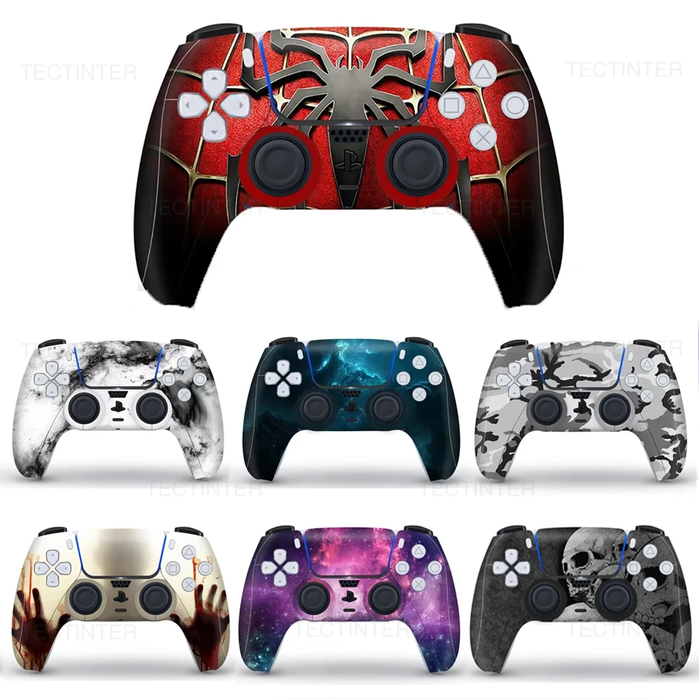 Protective Decal Skin for PS5 Controller Gamepad Full Protection Sticker for PlayStation 5 Joystick for PS5 Accessories