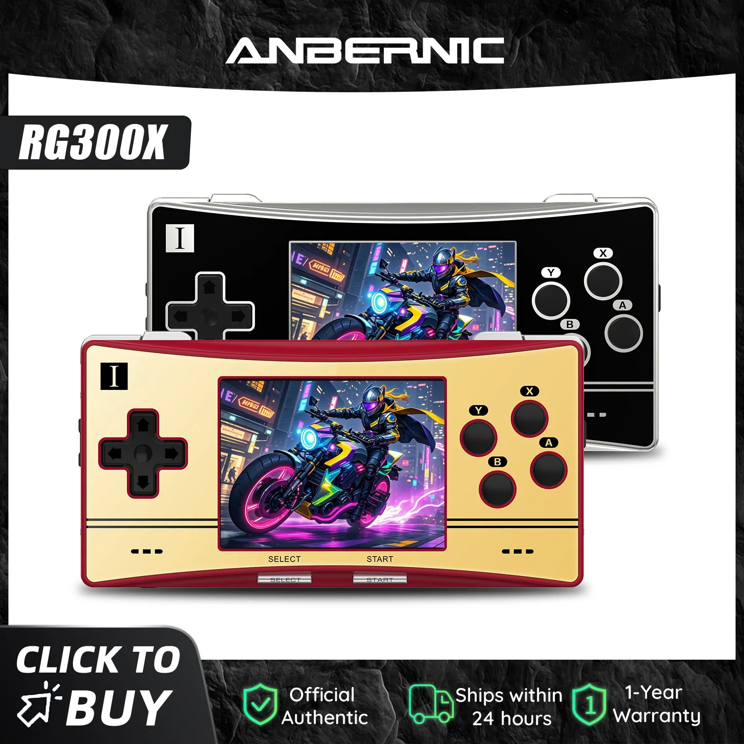 New Anbernic RG300X Retro Portable Game Console Min Video Game Player For Games Support HD Out Built In 5000 Games Kids Gift