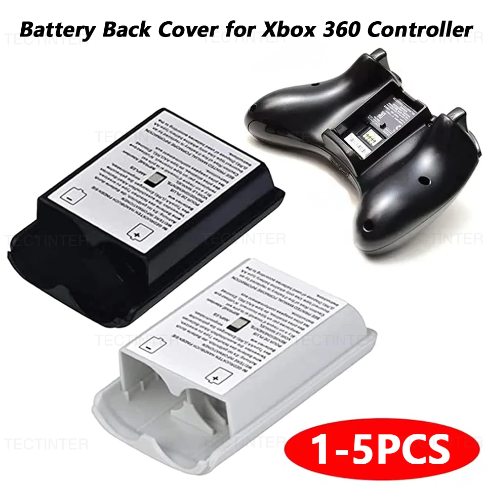 Game Controller Battery Back Case for Xbox 360 Gamepad AA Battery Holder Back Cover Replacement Case for Xbox 360 Accessories