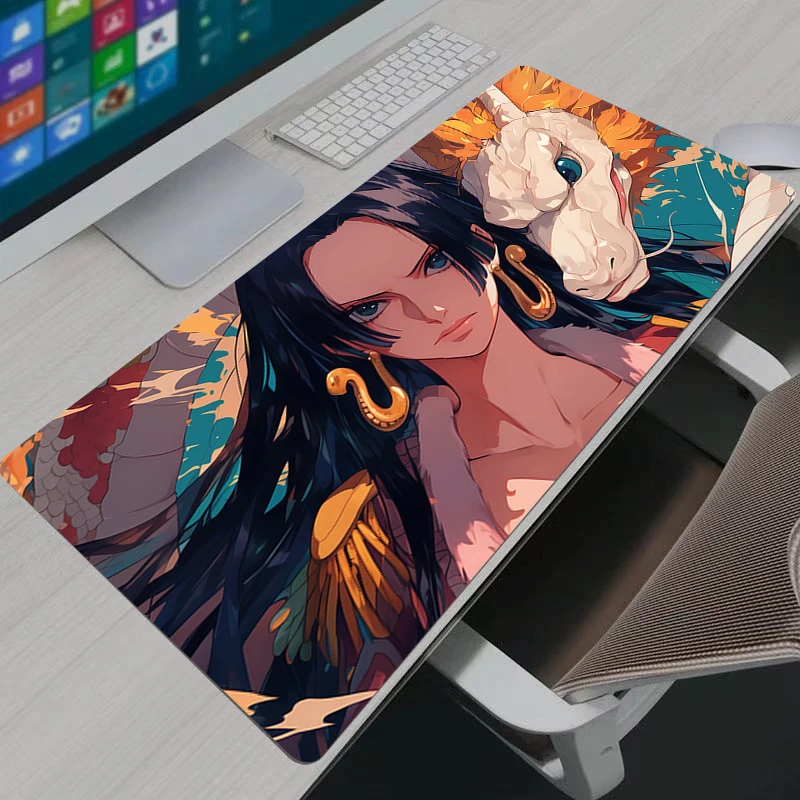 Anime Mouse Padone Piece Boa·Hancock HD Print Computer Gamer Locking Edge Mousepad XXL Keyboard PC Mice Mats Pad For LOL Csgo