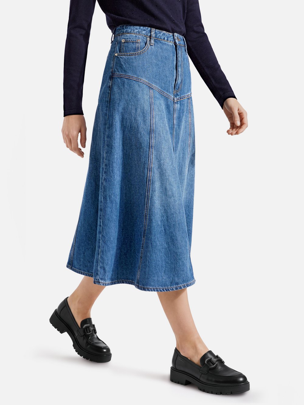 s.Oliver Jeansrock Damen medium stone, 36