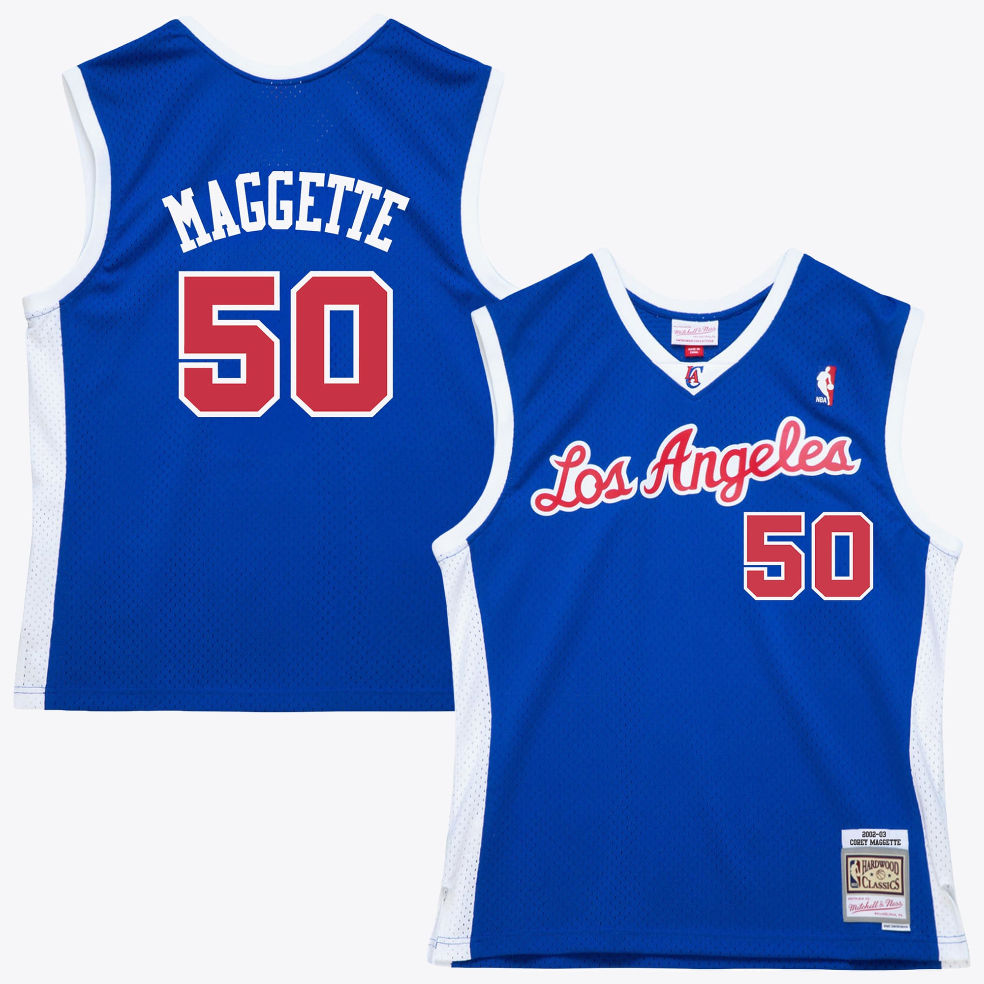 Maillot authentique Swingman Mitchell & Ness Corey Maggette 2002 - Bleu roi (Los Angeles Clippers) - Homme Taille: M