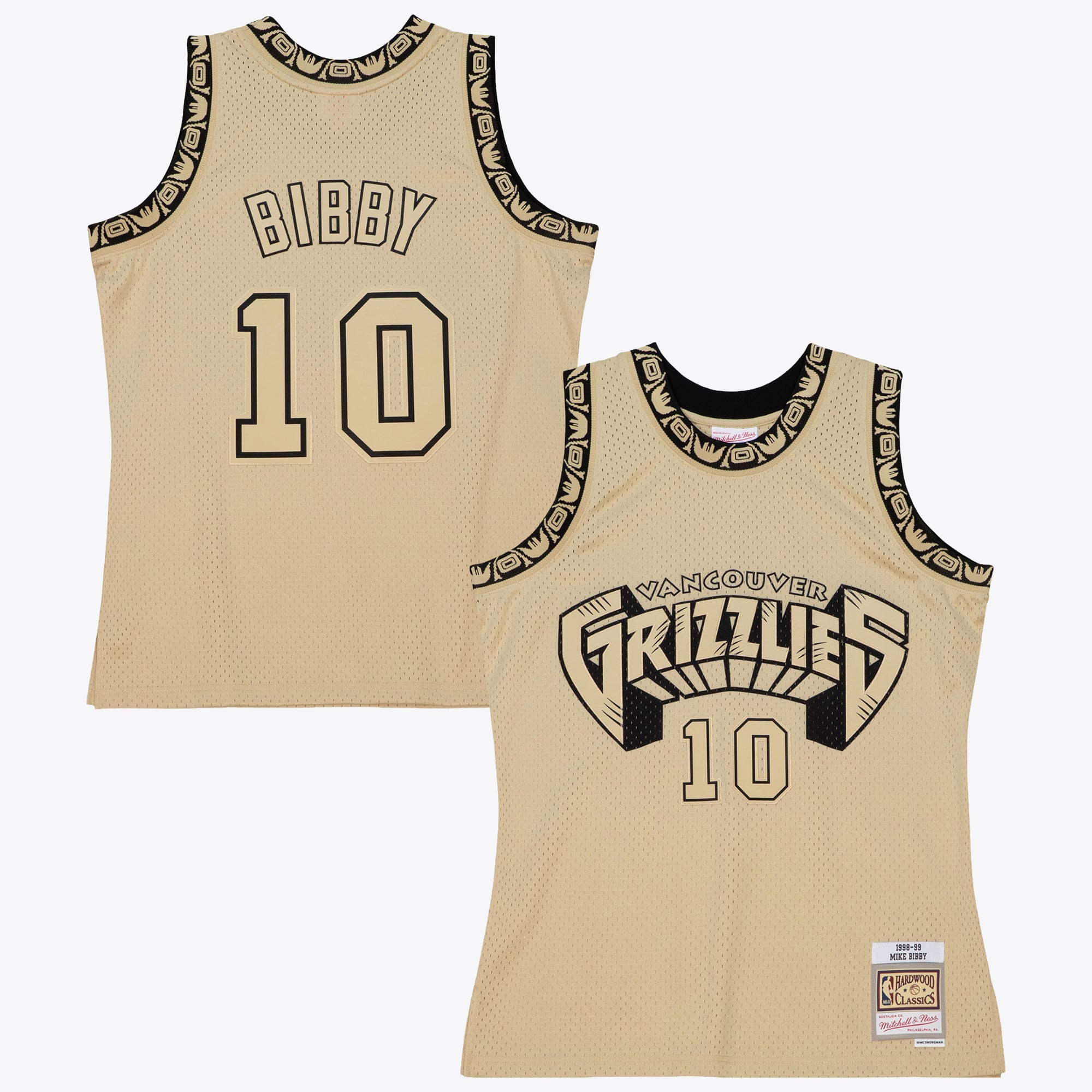 Vancouver Grizzlies Mitchell & Ness Mike Bibby 1998 Maillot Swingman – Kaki - Homme Taille: M