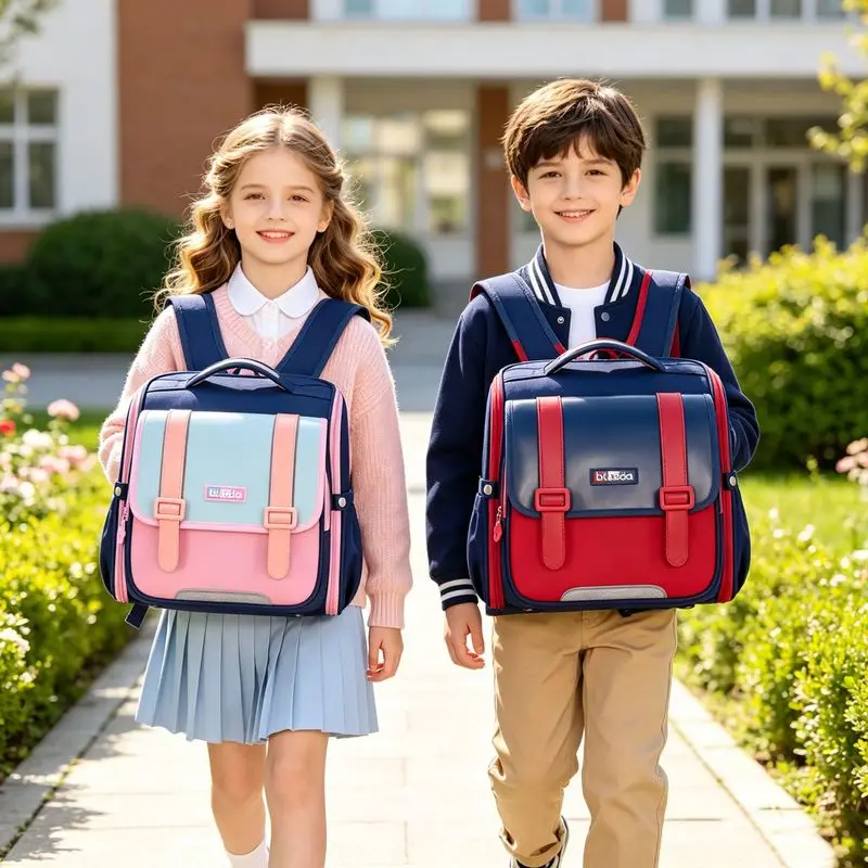 Sac à dos orthopédique pour école primaire, sacs d'école pour enfants, garçons et filles, sac à dos imperméable, cartable pour enfants, Mochila Infantil